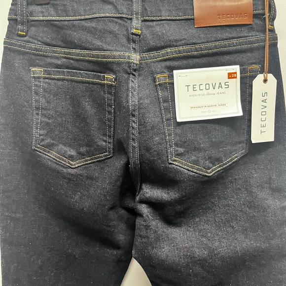 Tecovas High rise blue skinny jeans women’s NWT W28 Inseam 29 - Picture 4 of 13